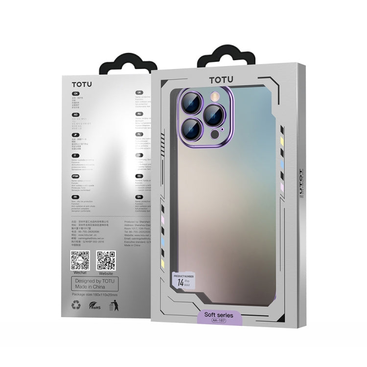 For iPhone 14 TOTUDESIGN AA-155 Series Electroplating TPU Phone Case (Purple) - iPhone 14 Cases by TOTUDESIGN | Online Shopping UK | buy2fix