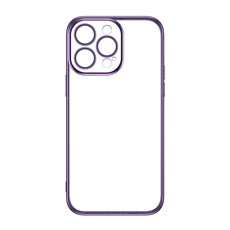 For iPhone 14 Pro TOTUDESIGN AA-155 Series Electroplating TPU Phone Case(Purple) - iPhone 14 Pro Cases by TOTUDESIGN | Online Shopping UK | buy2fix