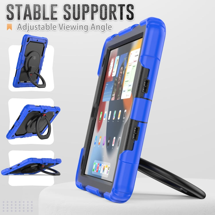 For iPad 10.2 2021 / 2020 / 2019 Bracelet Holder Silicone + PC Tablet Case(Blue) - iPad 10.2 Cases by buy2fix | Online Shopping UK | buy2fix