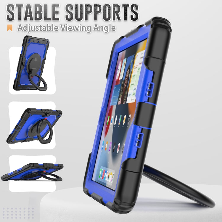 For iPad 10.2 2021 / 2020 / 2019 Bracelet Holder Silicone + PC Tablet Case(Dark Blue) - iPad 10.2 Cases by buy2fix | Online Shopping UK | buy2fix