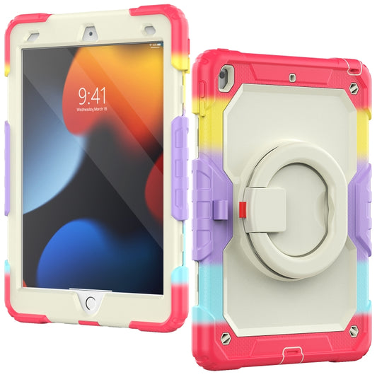 For iPad 10.2 2021 / 2020 / 2019 Bracelet Holder Silicone + PC Tablet Case(Colorful Red) - iPad 10.2 Cases by buy2fix | Online Shopping UK | buy2fix