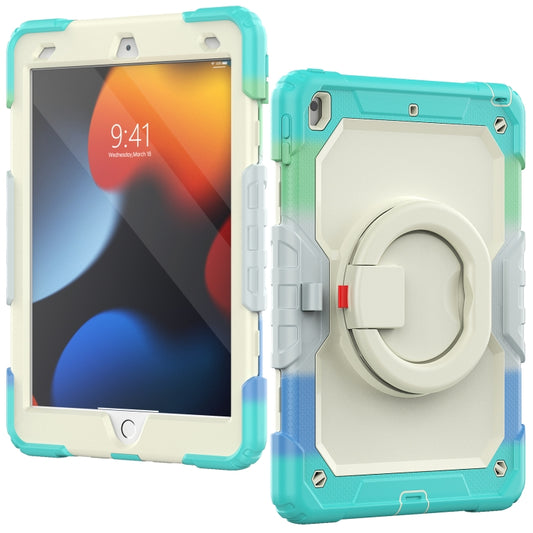 For iPad 10.2 2021 / 2020 / 2019 Bracelet Holder Silicone + PC Tablet Case(Colorful Blue) - iPad 10.2 Cases by buy2fix | Online Shopping UK | buy2fix