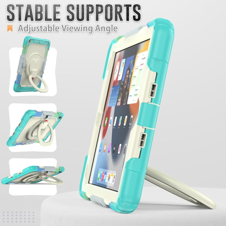 For iPad 10.2 2021 / 2020 / 2019 Bracelet Holder Silicone + PC Tablet Case(Colorful Blue) - iPad 10.2 Cases by buy2fix | Online Shopping UK | buy2fix