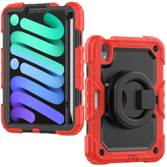 For iPad mini 2024 / mini 6 Bracelet Holder Silicone + PC Tablet Case(Red) - iPad mini 6 Cases by buy2fix | Online Shopping UK | buy2fix