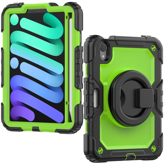 For iPad mini 2024 / mini 6 Bracelet Holder Silicone + PC Tablet Case(Yellow Green) - iPad mini 6 Cases by buy2fix | Online Shopping UK | buy2fix