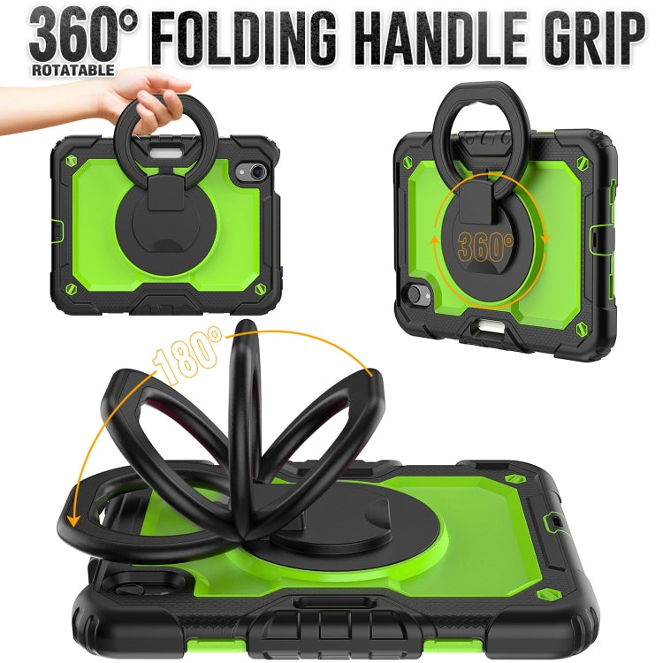For iPad mini 2024 / mini 6 Bracelet Holder Silicone + PC Tablet Case(Yellow Green) - iPad mini 6 Cases by buy2fix | Online Shopping UK | buy2fix