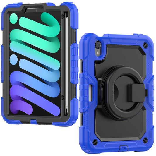 For iPad mini 2024 / mini 6 Bracelet Holder Silicone + PC Tablet Case(Blue) - iPad mini 6 Cases by buy2fix | Online Shopping UK | buy2fix