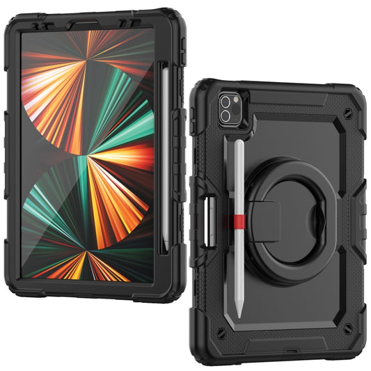 For iPad Pro 11 2022 / 2021 Bracelet Holder Silicone + PC Tablet Case For iPad Pro 11(Black) - iPad Pro 11 (2022/2021) Cases by buy2fix | Online Shopping UK | buy2fix