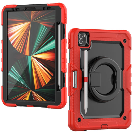 For iPad Pro 11 2022 / 2021 Bracelet Holder Silicone + PC Tablet Case For iPad Pro 11(Red) - iPad Pro 11 (2022/2021) Cases by buy2fix | Online Shopping UK | buy2fix