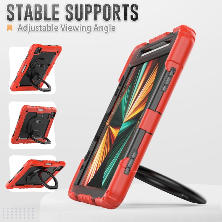 For iPad Pro 11 2022 / 2021 Bracelet Holder Silicone + PC Tablet Case For iPad Pro 11(Red) - iPad Pro 11 (2022/2021) Cases by buy2fix | Online Shopping UK | buy2fix