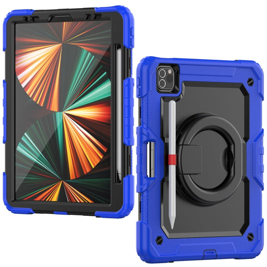 For iPad Pro 11 2022 / 2021 Bracelet Holder Silicone + PC Tablet Case For iPad Pro 11(Blue) - iPad Pro 11 (2022/2021) Cases by buy2fix | Online Shopping UK | buy2fix