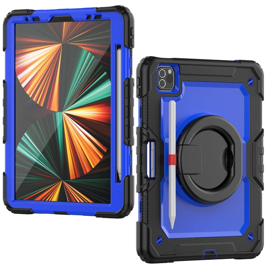 For iPad Pro 11 2022 / 2021 Bracelet Holder Silicone + PC Tablet Case For iPad Pro 11(Dark Blue) - iPad Pro 11 (2022/2021) Cases by buy2fix | Online Shopping UK | buy2fix