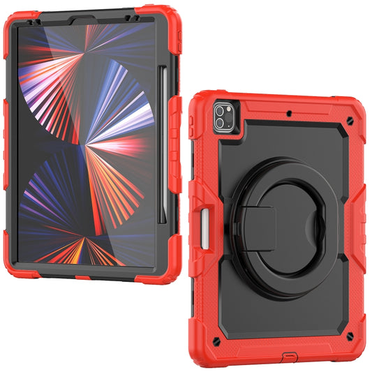 For iPad Pro 12.9 2021 Bracelet Holder Silicone + PC Tablet Case(Red) - iPad Pro 12.9 (2020) Cases by buy2fix | Online Shopping UK | buy2fix