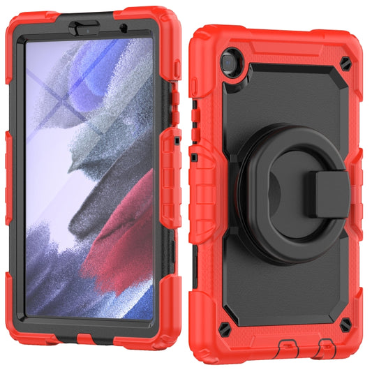 For Samsung Galaxy Tab A7 Lite Bracelet Holder Silicone + PC Tablet Case(Red) - Tab A7 Lite T220 / T225 by buy2fix | Online Shopping UK | buy2fix
