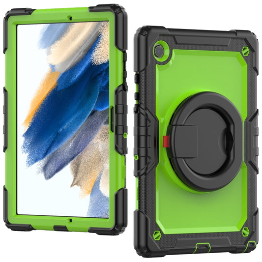 For Samsung Galaxy Tab A7 Lite Bracelet Holder Silicone + PC Tablet Case(Yellow Green) - Tab A7 Lite T220 / T225 by buy2fix | Online Shopping UK | buy2fix