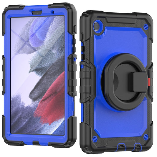 For Samsung Galaxy Tab A7 Lite Bracelet Holder Silicone + PC Tablet Case(Dark Blue) - Tab A7 Lite T220 / T225 by buy2fix | Online Shopping UK | buy2fix