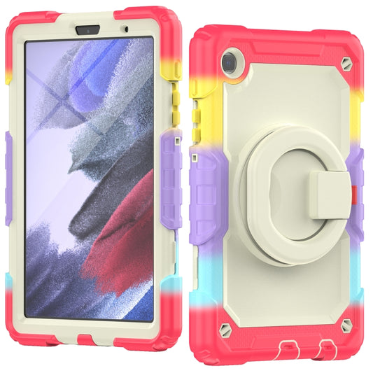 For Samsung Galaxy Tab A7 Lite Bracelet Holder Silicone + PC Tablet Case(Colorful Red) - Tab A7 Lite T220 / T225 by buy2fix | Online Shopping UK | buy2fix