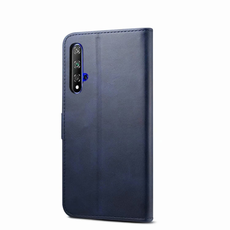 For Huawei Honor 20 GUSSIM Business Style Horizontal Flip Leather Case with Holder & Card Slots & Wallet(Blue) - Honor Cases by GUSSIM | Online Shopping UK | buy2fix