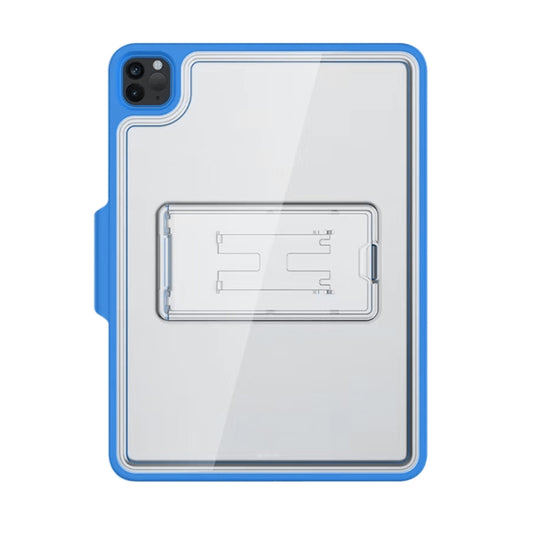For iPad Pro 11 2022 / 2021 / 2020 / 2018 Mutural Transparent Holder Tablet Case(Blue) - iPad Pro 11 (2022/2021) Cases by Mutural | Online Shopping UK | buy2fix