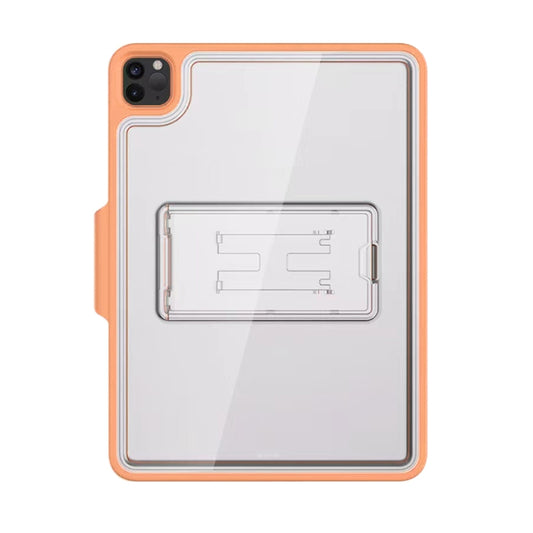 For iPad Pro 11 2022 / 2021 / 2020 / 2018 Mutural Transparent Holder Tablet Case(Orange) - iPad Pro 11 (2022/2021) Cases by Mutural | Online Shopping UK | buy2fix