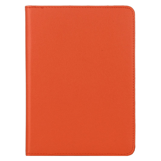 For iPad Air 13 2024 / iPad Pro 12.9 2022 / 2021 / 2020 Litchi Texture Horizontal Flip 360 Degrees Rotation Leather Tablet Case with Holder(Orange) by buy2fix