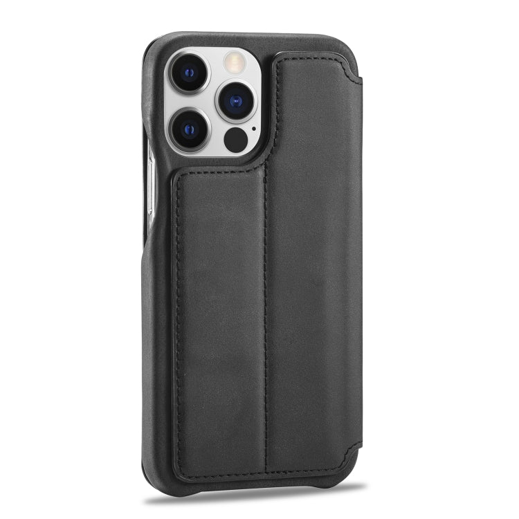 For iPhone 14 Plus LC.IMEEKE Hon Ancient Series Flip Leather Phone Case (Black) - iPhone 14 Plus Cases by LC.IMEEKE | Online Shopping UK | buy2fix