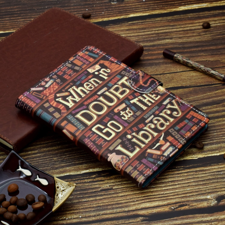 For iPad Pro 11 2020 Sewing Thread TPU Left and Right Flat Leather Tablet Case with Sleep Function & Card Slot & Buckle Anti-skid Strip and Pen Cover(Library) - iPad Pro 11 (2020) Cases by buy2fix | Online Shopping UK | buy2fix