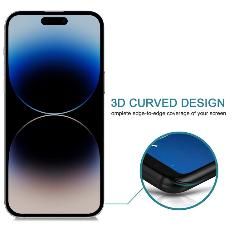 For iPhone 14 Pro 25pcs Anti-peeping Plasma Oil Coated High Aluminum Wear-resistant Tempered Glass Film - iPhone 14 Pro Tempered Glass by buy2fix | Online Shopping UK | buy2fix