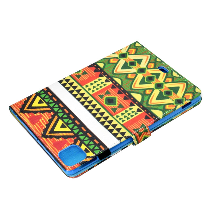 For iPad Pro 11 2020 Sewing Thread TPU Left and Right Flat Leather Tablet Case with Sleep Function & Card Slot & Buckle Anti-skid Strip and Pen Cover(Democratic Style) - iPad Pro 11 (2020) Cases by buy2fix | Online Shopping UK | buy2fix