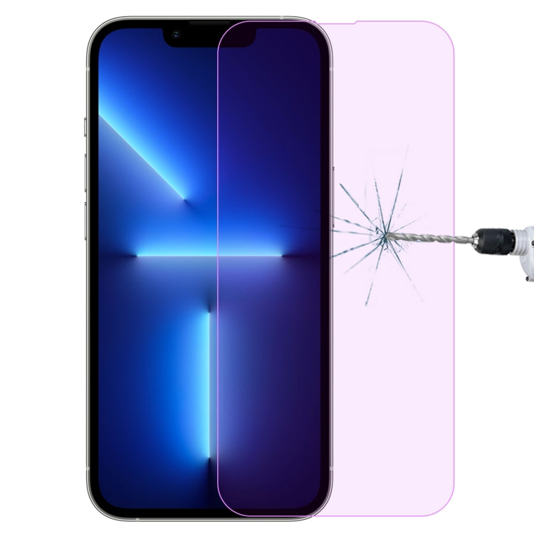 For iPhone 16e / 13 / 13 Pro Purple Light Eye Protection Tempered Glass Film - iPhone 13 Pro Tempered Glass by DIYLooks | Online Shopping UK | buy2fix