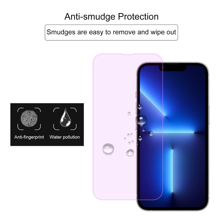 For iPhone 16e / 13 / 13 Pro Purple Light Eye Protection Tempered Glass Film - iPhone 13 Pro Tempered Glass by DIYLooks | Online Shopping UK | buy2fix