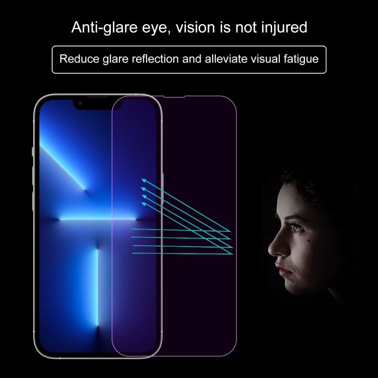 For iPhone 16e / 13 / 13 Pro Purple Light Eye Protection Tempered Glass Film - iPhone 13 Pro Tempered Glass by DIYLooks | Online Shopping UK | buy2fix