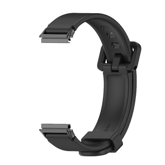 For Huawei Band 7 / 7 NFC MIJOBS Breathable Silicone Watch Band(Black) by MIJOBS