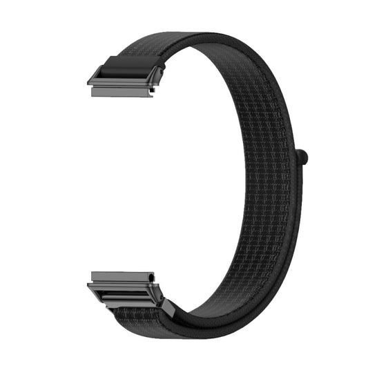 For Huawei Band 7 / 7 NFC Mijobs Breathable Nylon Watch Band(Black) by MIJOBS