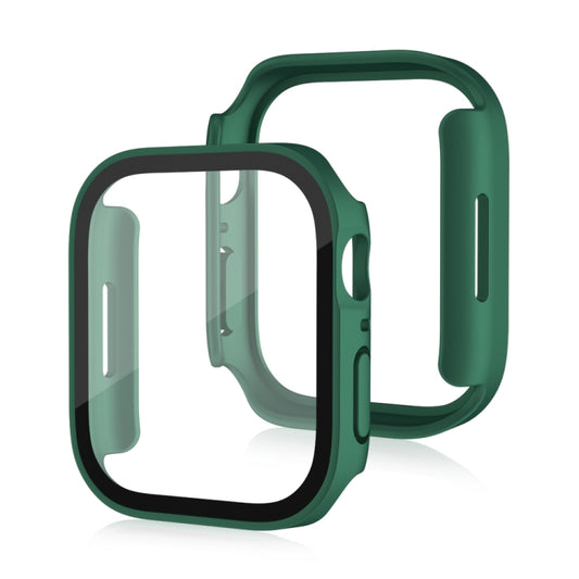 Life Waterproof Frosted 2 in 1 PC Frame + Tempered Glass Protective Case For Apple Watch Series 6 / 5 / 4 / SE 40mm(Green) by buy2fix