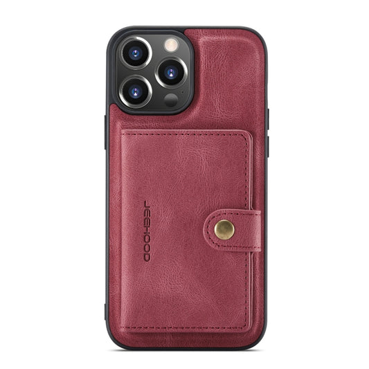 For iPhone 14 Pro Max JEEHOOD Retro Magnetic Detachable Leather Phone Case (Red) - iPhone 14 Pro Max Cases by JEEHOOD | Online Shopping UK | buy2fix
