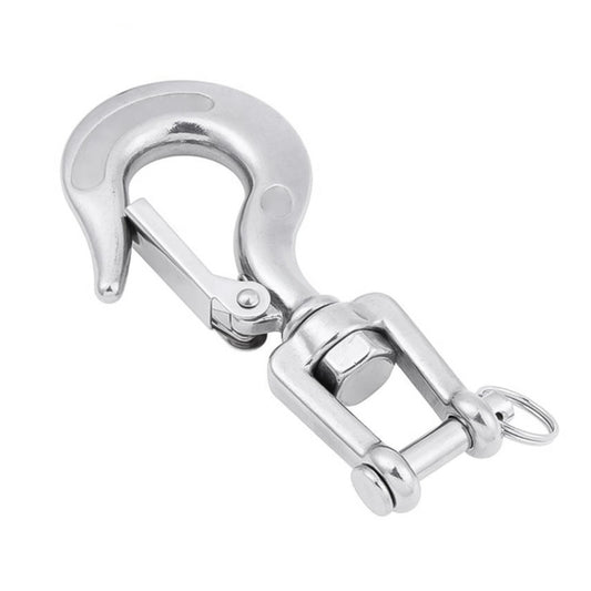 150kg Load Bearing 304 Stainless Steel Rotatable Fork Hoist Chain Lifting Cargo Hook by buy2fix