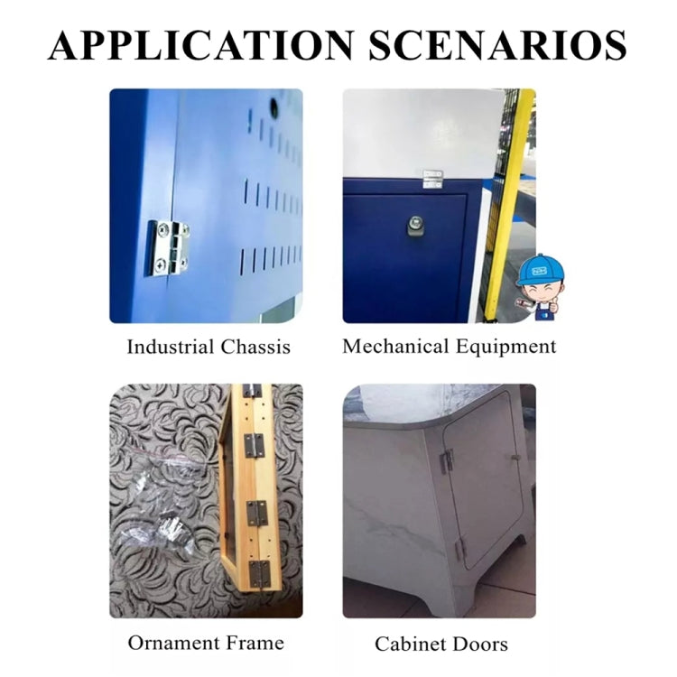 6x90x120mm 304 Stainless Steel Chassis Hinge by buy2fix