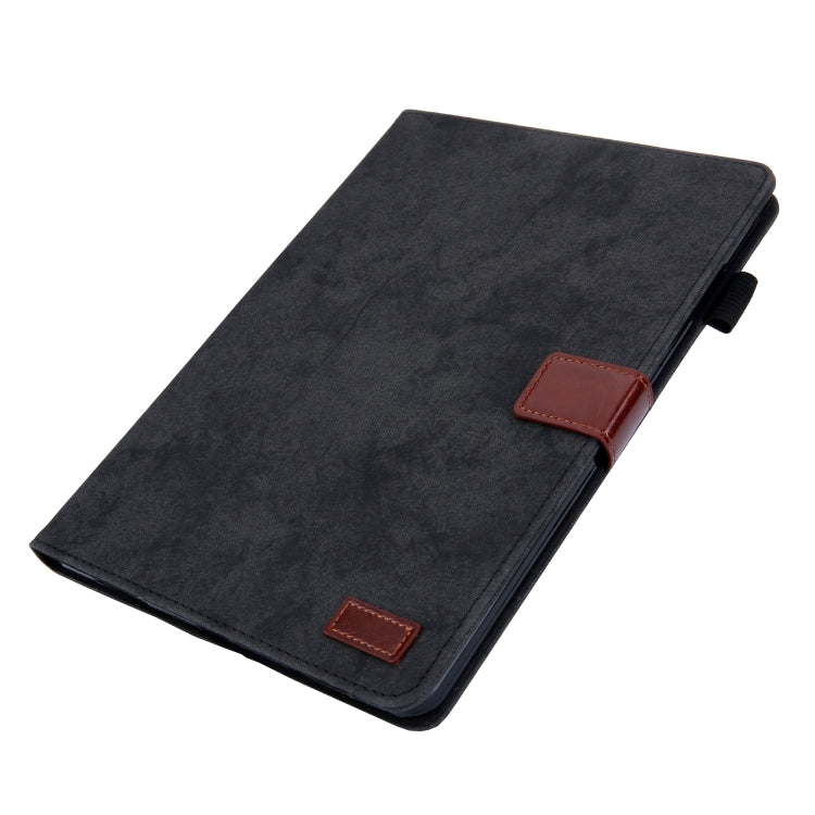 For iPad Pro 11 (2020) & (2018) Marble Style Cloth Texture Tablet PC Protective Leather Case with Bracket & Card Slot & Photo Holder(Black) - iPad Pro 11 (2018) Cases by buy2fix | Online Shopping UK | buy2fix