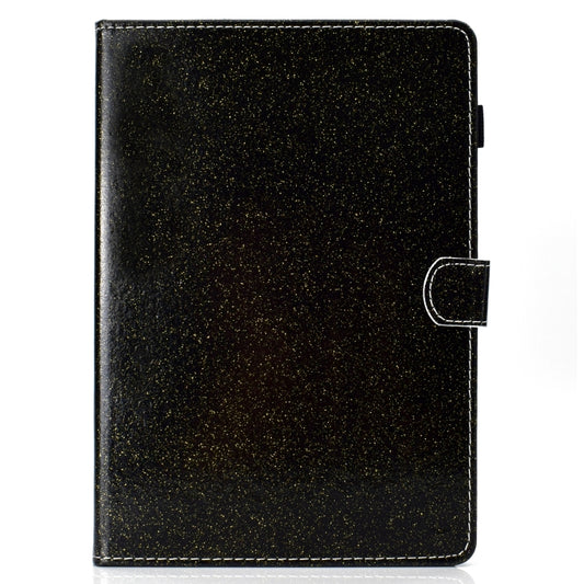 For iPad Pro 11 inch 2020 Glitter Left and Right Flat Leather Tablet Case with Sleep Function & Card Slot & Buckle Anti-skid Strip and Bracket(Black) - iPad Pro 11 (2020) Cases by buy2fix | Online Shopping UK | buy2fix