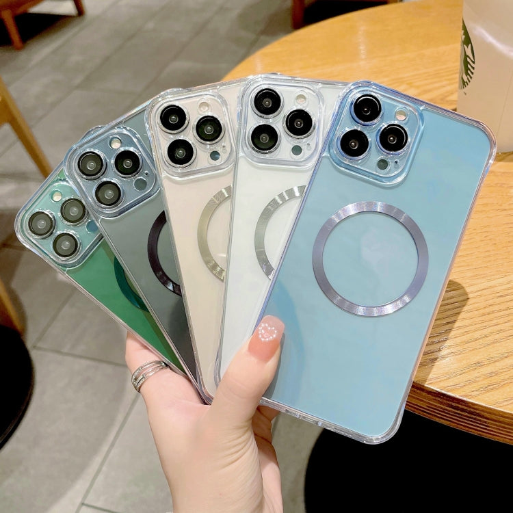 For iPhone 14 Pro Max Frameless Glass CD MagSafe Case (Sierra Blue) by buy2fix