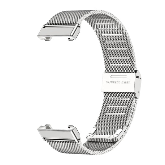 For Xiaomi Mi Band 7 Pro Mijobs Milan Buckle Stainless Steel Watch Band(Silver) by MIJOBS