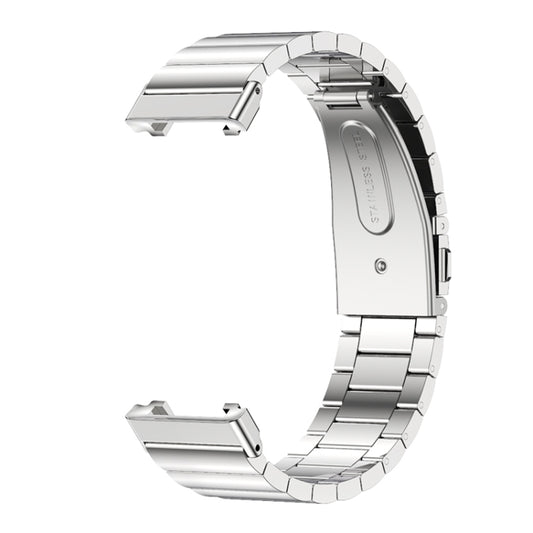 For Xiaomi Mi Band 7 Pro Mijobs Bamboo Stainless Steel Metal Watch Band(Silver) by MIJOBS