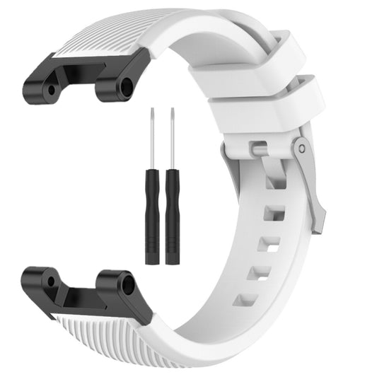 For Amazfit T-Rex / T-Rex Pro / Ares Twill Silicone Watch Band(White) by buy2fix