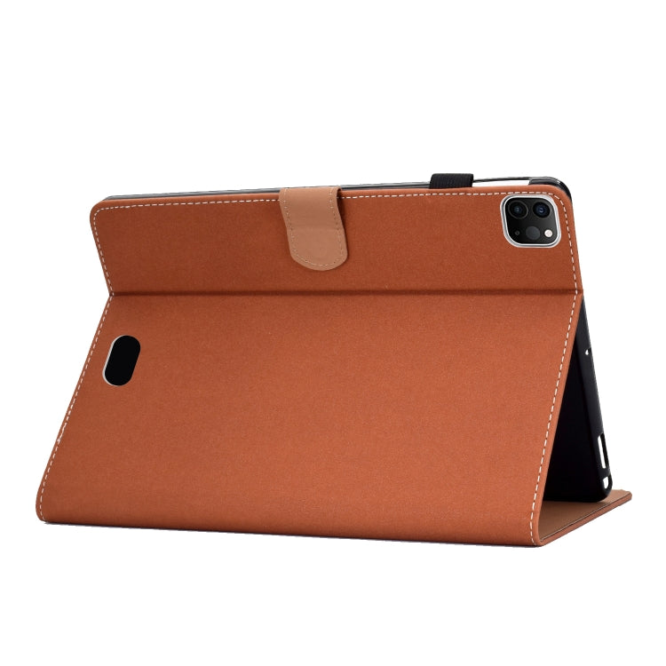 For iPad Pro 11 inch 2020 Sewing Thread Left and Right Painted Plate with Sleep Function & Pen Cover & Anti-skid strip & Bracket(Dog) - iPad Pro 11 (2020) Cases by buy2fix | Online Shopping UK | buy2fix