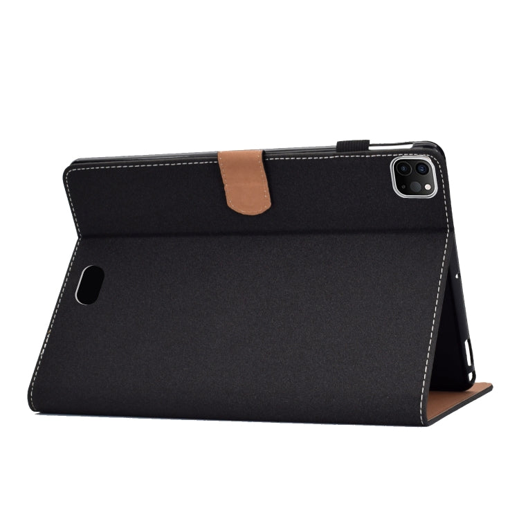 For iPad Pro 11 inch 2020 Sewing Thread Left and Right Painted Plate with Sleep Function & Pen Cover & Anti-skid strip & Bracket(Starman) - iPad Pro 11 (2020) Cases by buy2fix | Online Shopping UK | buy2fix