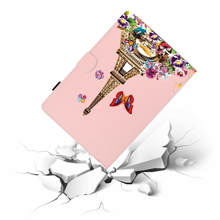 For iPad Pro 11 inch 2020 Sewing Thread Left and Right Painted Plate with Sleep Function & Pen Cover & Anti-skid strip & Bracket(Iron Tower) - iPad Pro 11 (2020) Cases by buy2fix | Online Shopping UK | buy2fix