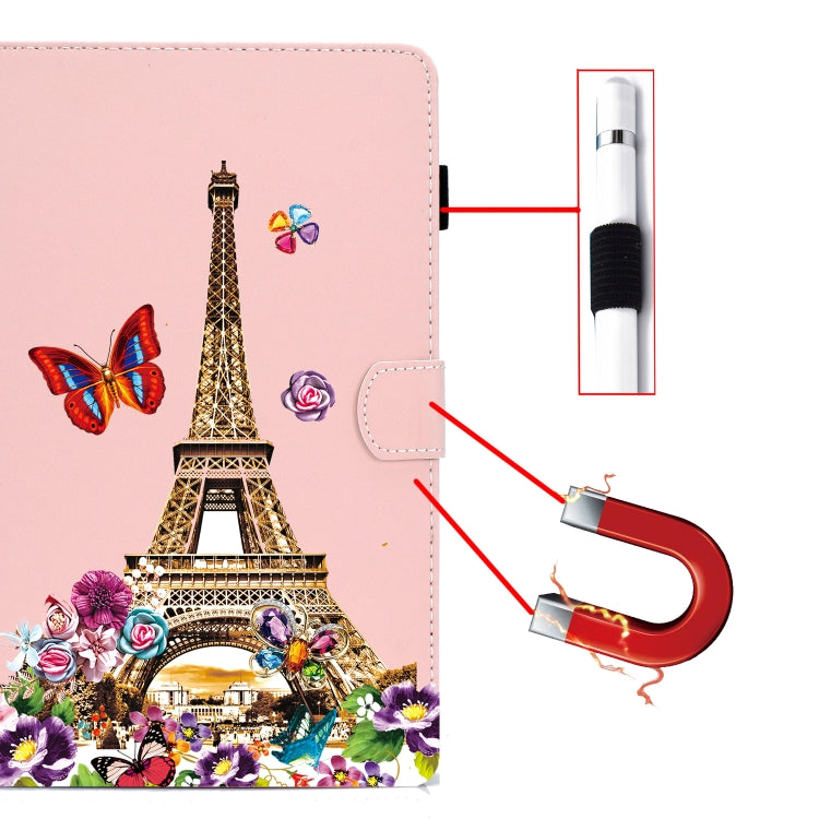 For iPad Pro 11 inch 2020 Sewing Thread Left and Right Painted Plate with Sleep Function & Pen Cover & Anti-skid strip & Bracket(Iron Tower) - iPad Pro 11 (2020) Cases by buy2fix | Online Shopping UK | buy2fix