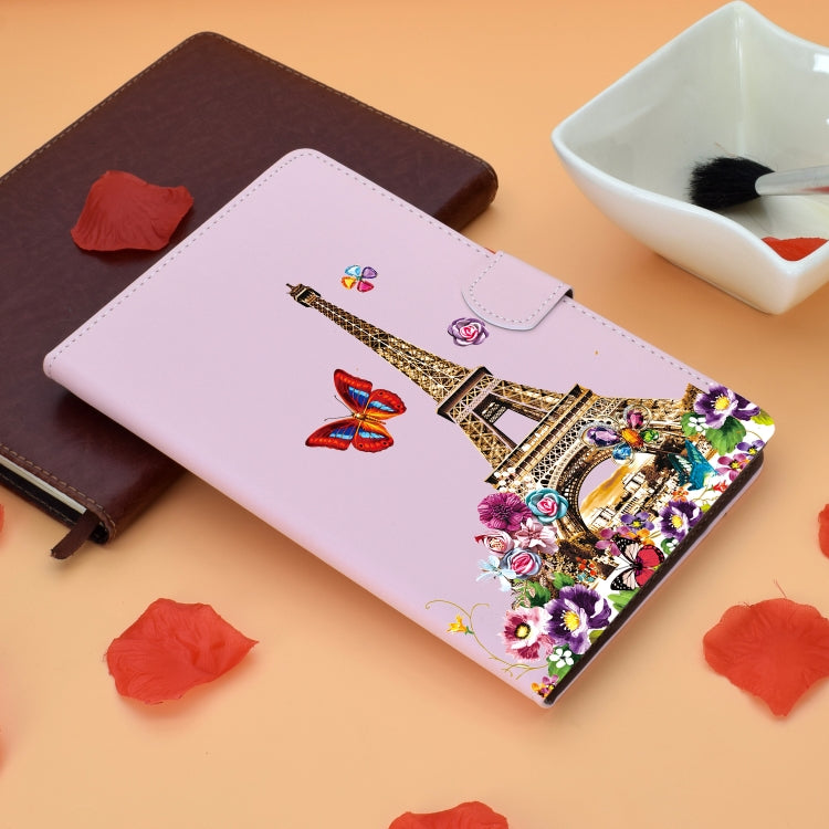 For iPad Pro 11 inch 2020 Sewing Thread Left and Right Painted Plate with Sleep Function & Pen Cover & Anti-skid strip & Bracket(Iron Tower) - iPad Pro 11 (2020) Cases by buy2fix | Online Shopping UK | buy2fix