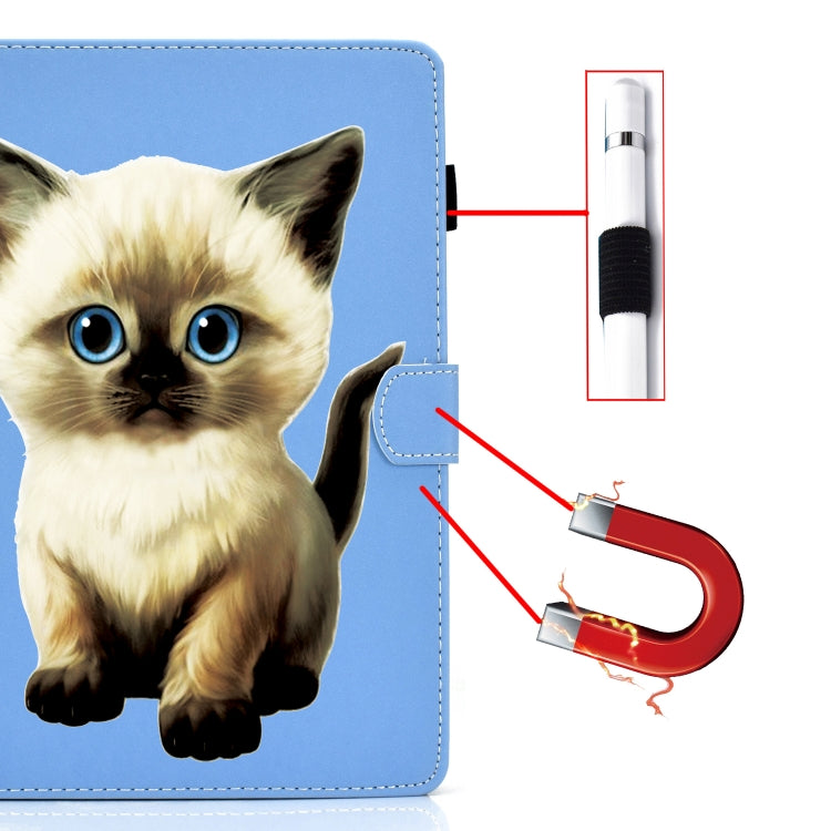 For iPad Pro 11 inch 2020 Sewing Thread Left and Right Painted Plate with Sleep Function & Pen Cover & Anti-skid strip & Bracket(Cat) - iPad Pro 11 (2020) Cases by buy2fix | Online Shopping UK | buy2fix